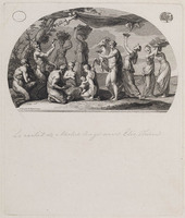 KG 11339
<br/>
Zegelring Michelangelo / Bacchus bij saters en maenaden
<br/>
<em>Picart, Bernard (1673-1733)</em>